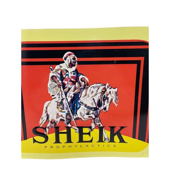 Sheik‎ Advertising Sign Embossed Metal Bathroom Decor - Picture 3 of 7